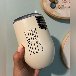 Wine Helps Rae Dunn Insulated Wine Tumbler NWT